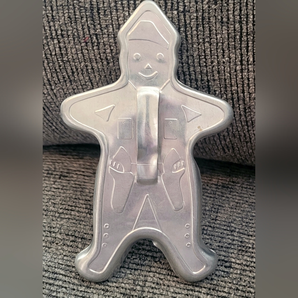 Silver Gingerbread Man Cookie Cutter